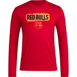 adidas Adult New York Red Bulls 2024 Local Pop Red Long Sleeve Shirt