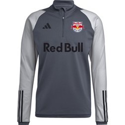 adidas New York Red Bulls 2023 Grey Training Quarter-Zip Pullover Shirt