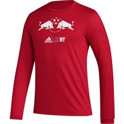 adidas New York Red Bulls Club Icon Red Long Sleeve Shirt