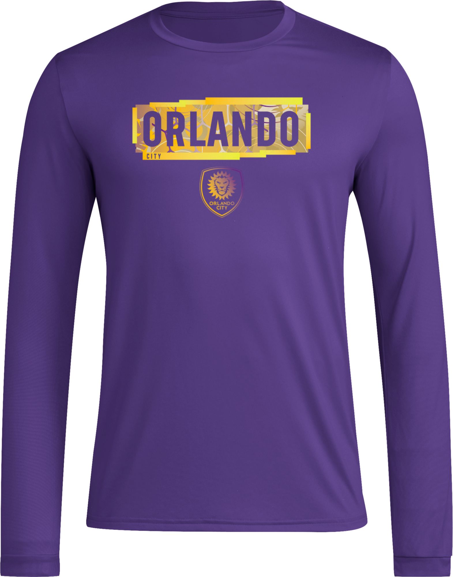 adidas Adult Orlando City 2024 Local Pop Purple Long Sleeve Shirt