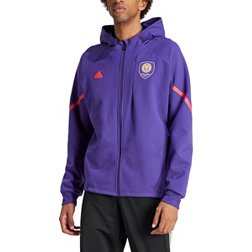 adidas Adult Orlando City 2024 Purple Prematch Anthem Jacket