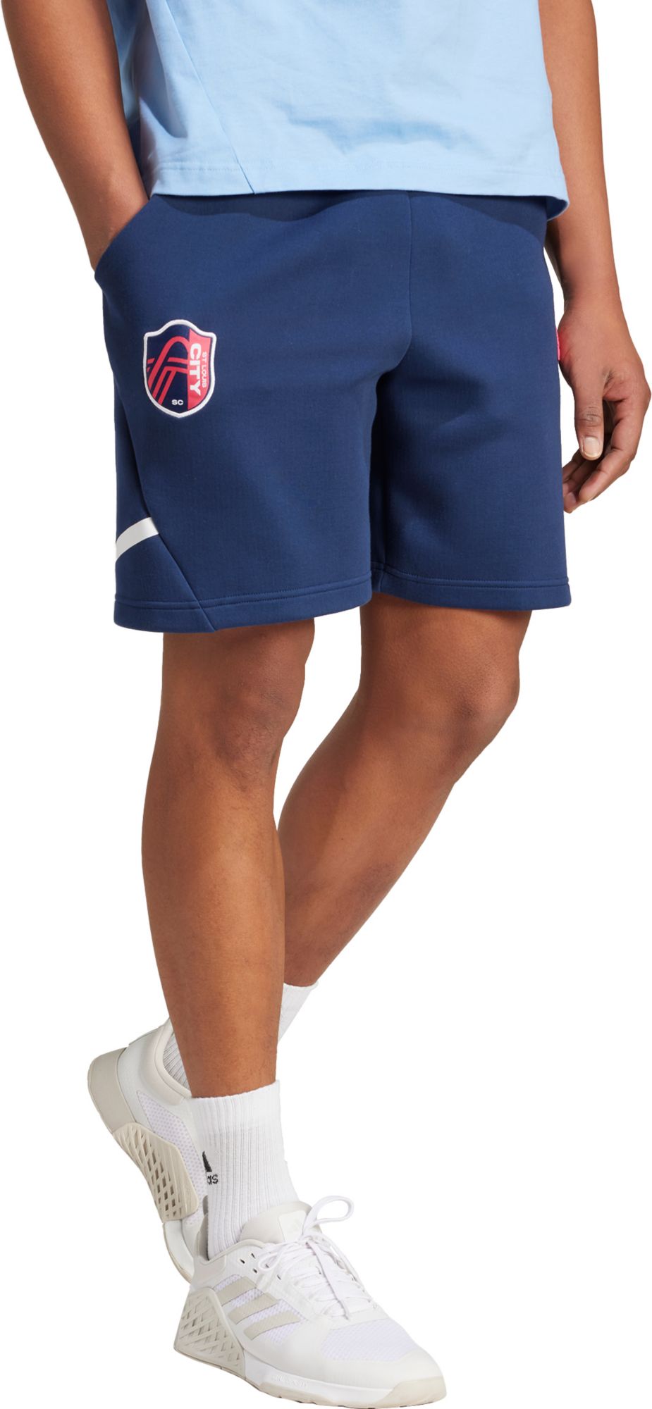 adidas Adult St. Louis City SC 2024 Travel Blue Shorts