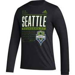 adidas Seattle Sounders DNA Black Long Sleeve Shirt