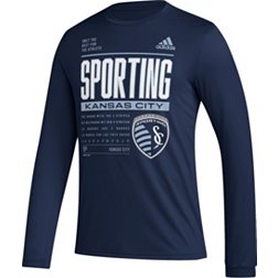adidas Sporting Kansas City DNA Navy Long Sleeve Shirt