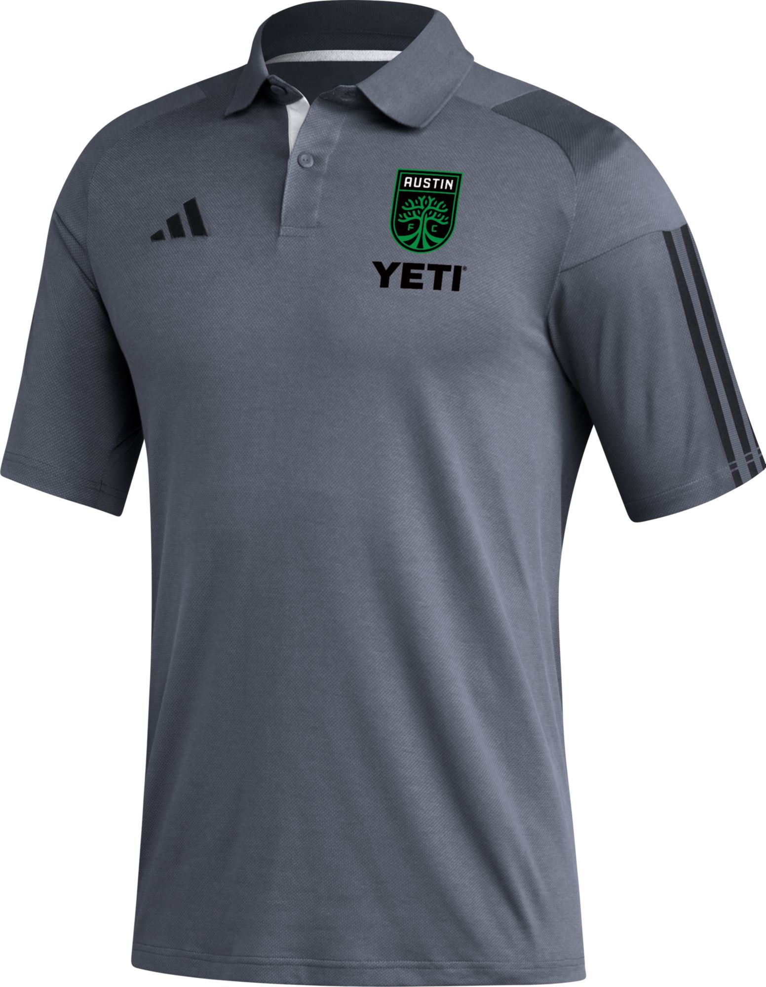adidas Austin FC '23 Grey Travel Polo