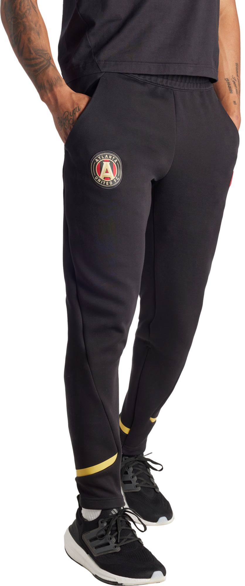 adidas Adult Atlanta United 2024 Travel Black Pants