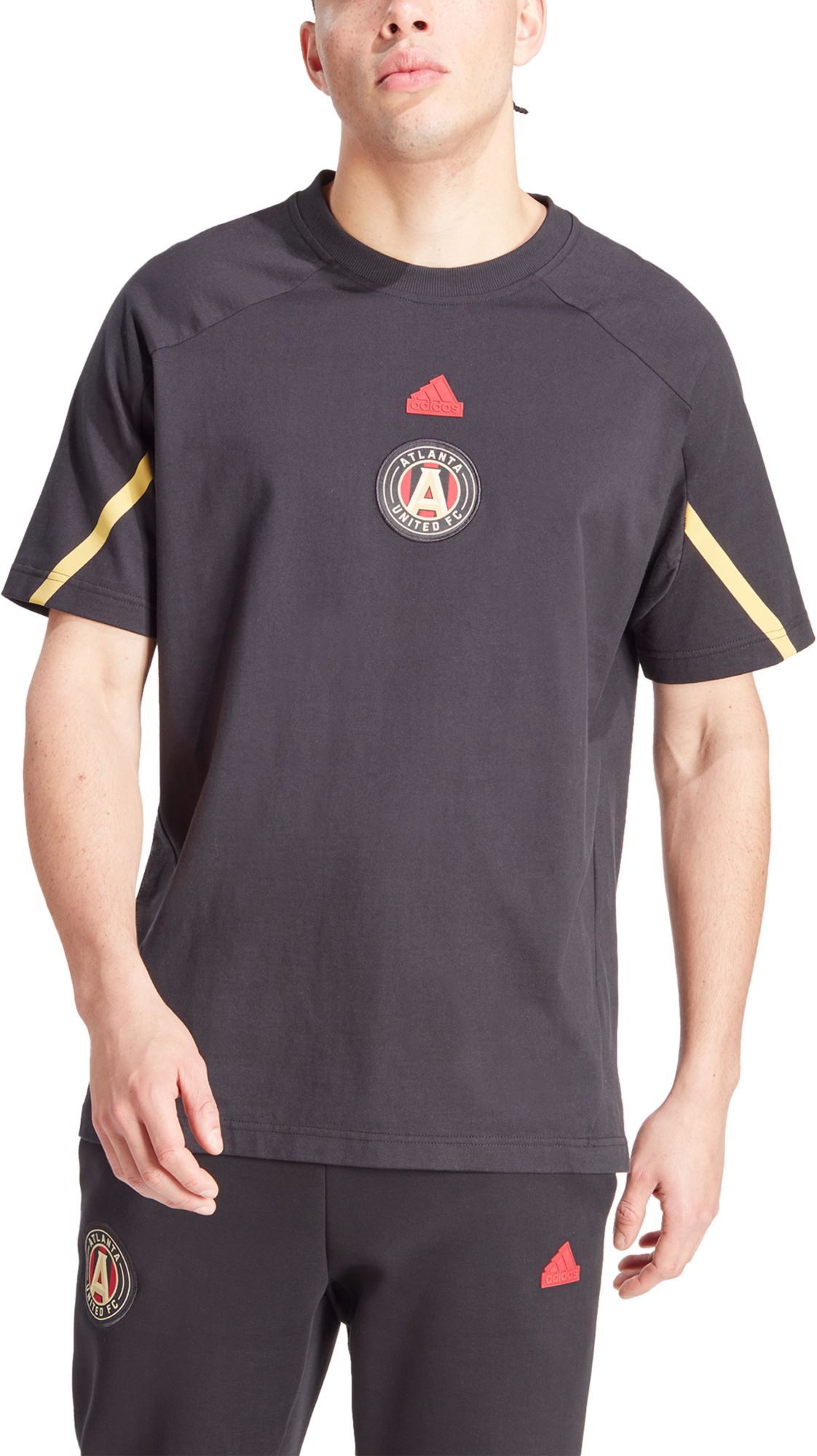 adidas Adult Atlanta United 2024 Travel Black T-Shirt