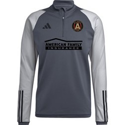 adidas Atlanta United '23 Grey Training Quarter-Zip Pullover Shirt