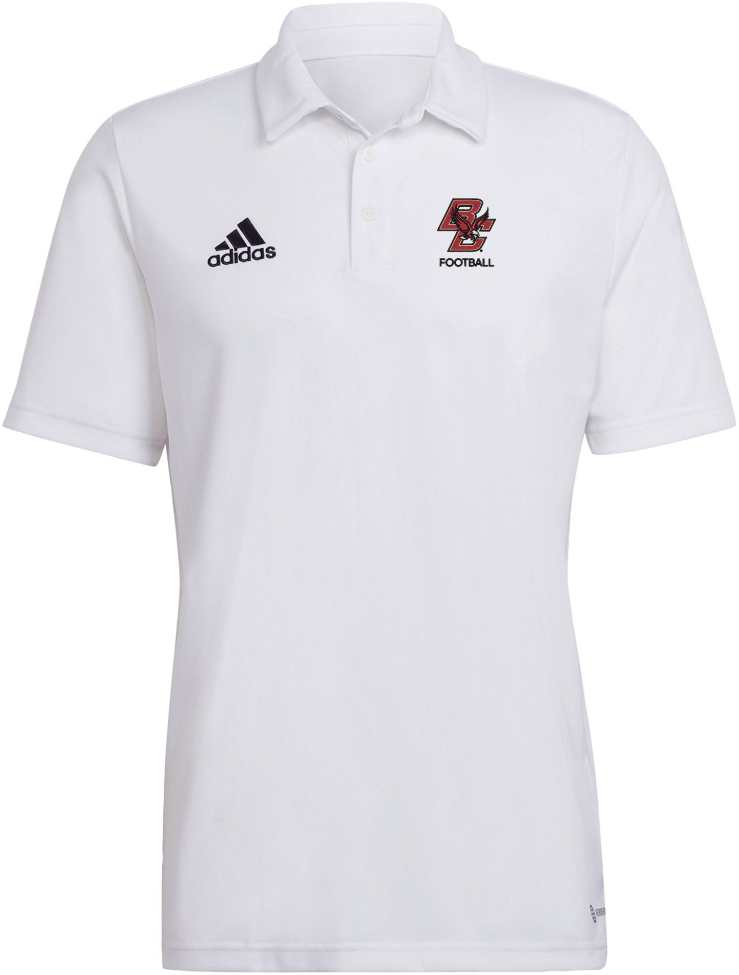 adidas Men's Boston College Eagles White Entrada Polo