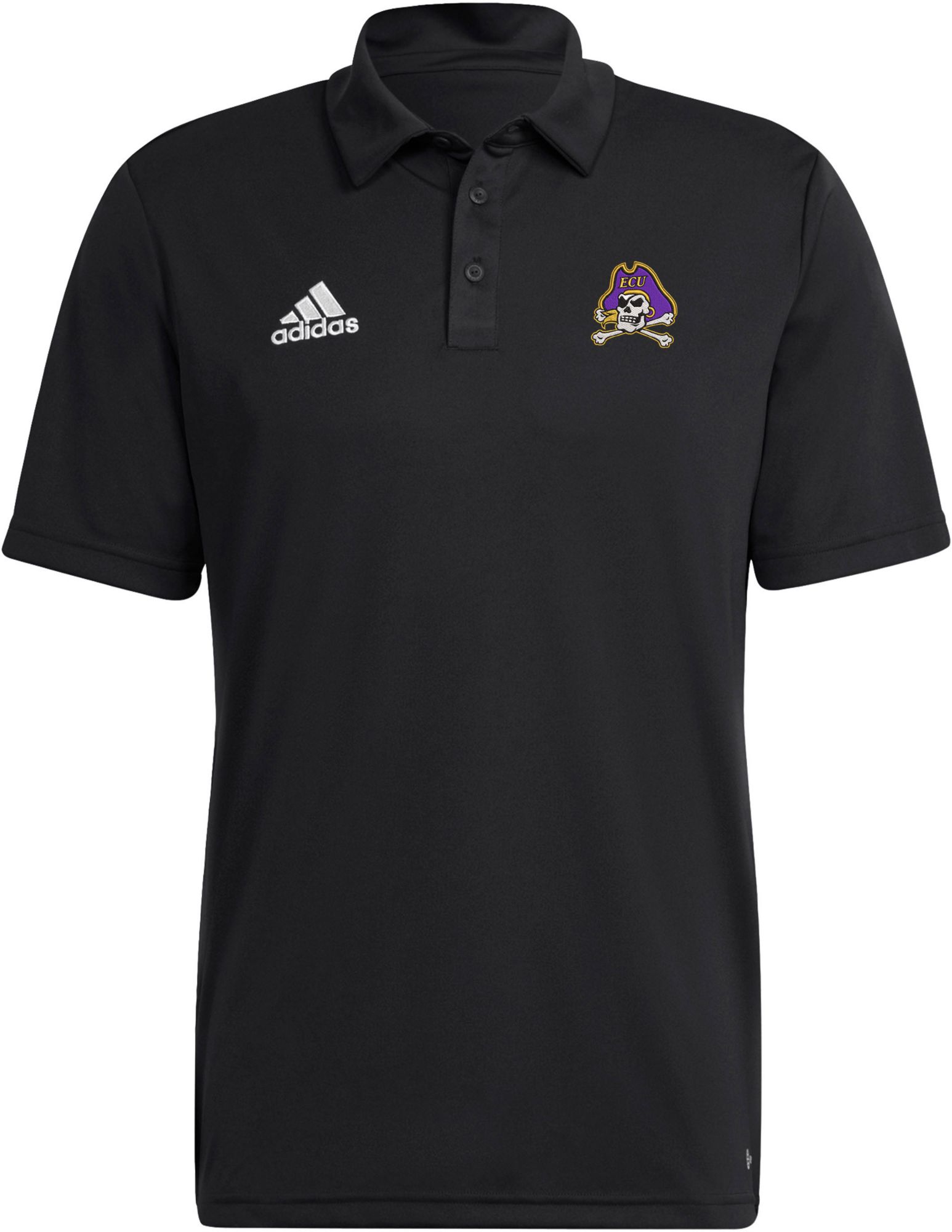 adidas Men's East Carolina Pirates Black Entrada Polo