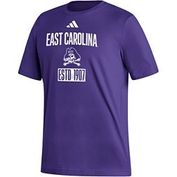 adidas Men's East Carolina Pirates Purple Amplifier T-Shirt