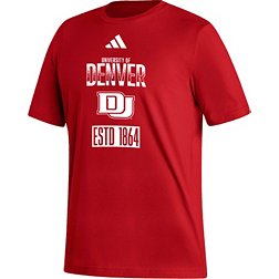 adidas Men's Denver Pioneers Crimson Amplifier T-Shirt