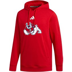 adidas Men's Fresno State Bulldogs Red Fashion Pullover Hoodie