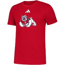 adidas Men's Fresno State Bulldogs Red Amplifier T-Shirt