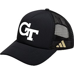 adidas Men's Georgia Tech Yellow Jackets Black Adjustable Ghost Trucker Hat