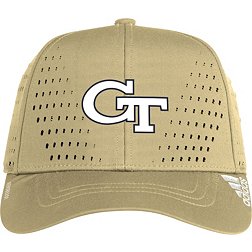 adidas Men's Georgia Tech Yellow Jackets White Performance Structured Adjustable Hat