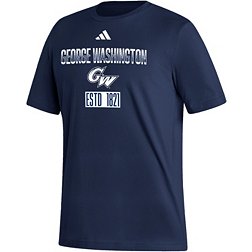 adidas Men's George Washington Colonials Blue Amplifier T-Shirt