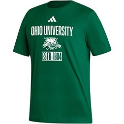 adidas Men's Ohio Bobcats Green Amplifier T-Shirt