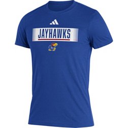 adidas Men's Kansas Jayhawks Blue Blend T-Shirt