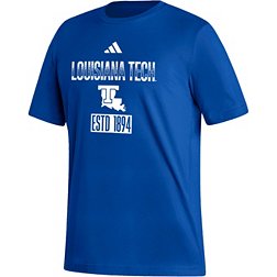 adidas Men's Louisiana Tech Bulldogs Blue Amplifier T-Shirt