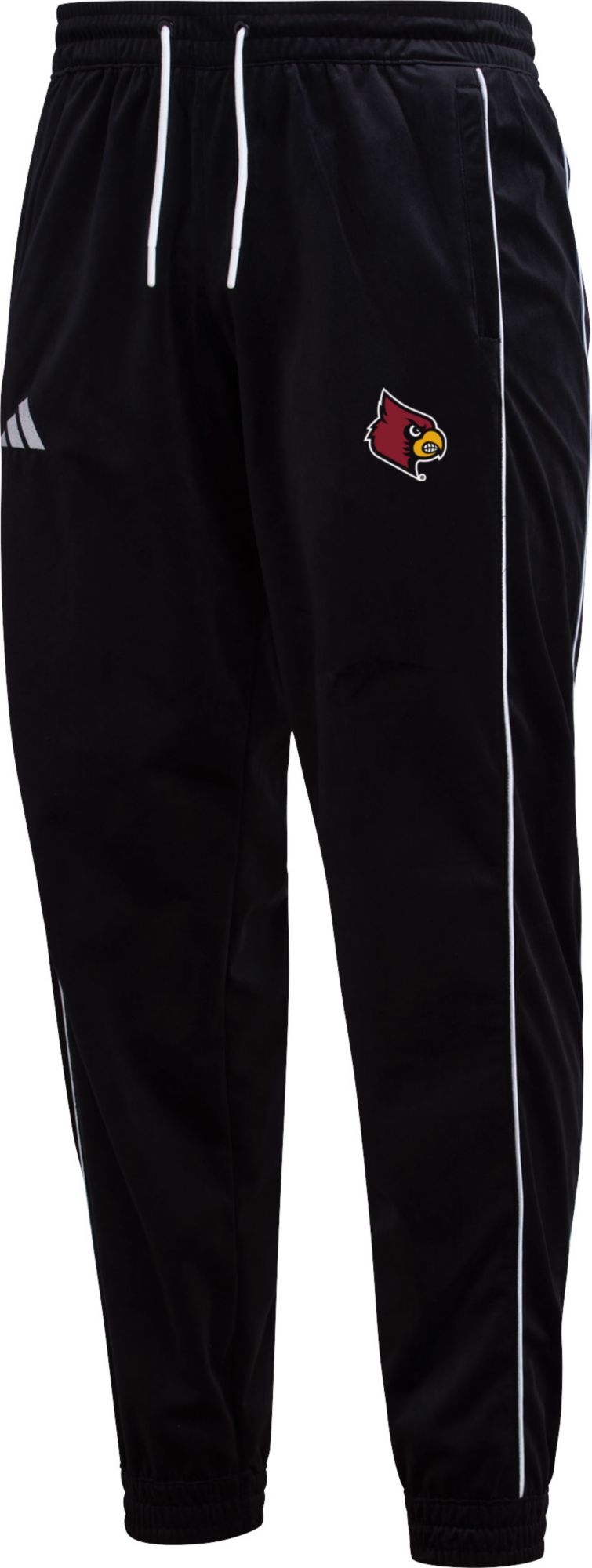 adidas Men's Louisville Cardinals Black Fashion Joggers