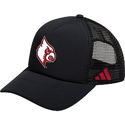 adidas Men's Louisville Cardinals Black Adjustable Ghost Trucker Hat