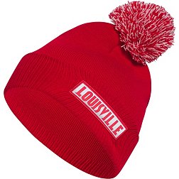 Men's adidas Gray Louisville Cardinals Cuffed Knit Hat with Pom