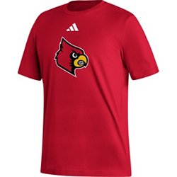Adidas Mens University of Louisville Cardinals Henley Shirt, Red, Large