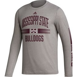 adidas Men's Mississippi State Bulldogs Grey Blend Long Sleeve T-Shirt