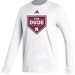 adidas Men's Mississippi State Bulldogs White The Dude Long Sleeve T-Shirt