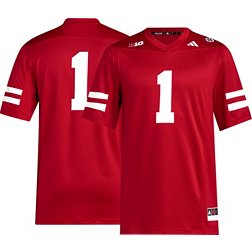 adidas Men's Nebraska Cornhuskers Scarlet Premier Replica Football Jersey