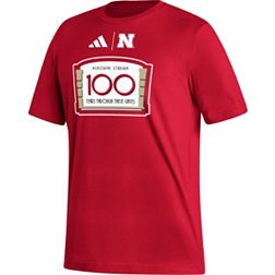 adidas Men's Nebraska Cornhuskers Scarlet Strategy T-Shirt