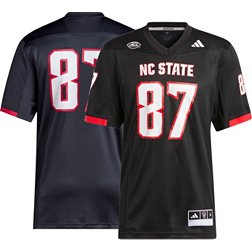 adidas Men's NC State Wolfpack Black Ghost Replica Football Jersey