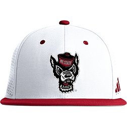 adidas Men's NC State Wolfpack White Fitted Performance Hat