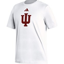 adidas Men's Indiana Hoosiers White Logo T-Shirt