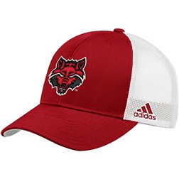adidas Men's Arkansas State Red Wolves Scarlet Structured Adjustable Trucker Hat