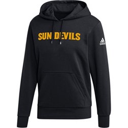 adidas Men's Arizona State Sun Devils Black Wordmark Pullover Fleece Hoodie