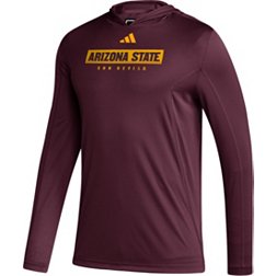 adidas Men's Arizona State Sun Devils Maroon Hooded Long Sleeve T-Shirt