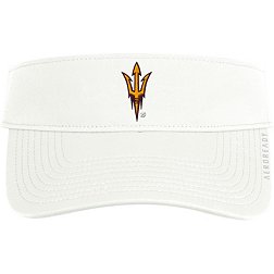 adidas Men's Arizona State Sun Devils White Adjustable Coach Sideline Thin Visor