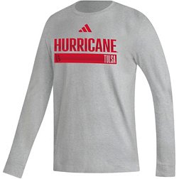 adidas Men's Tulsa Golden Hurricane Grey Fresh Long Sleeve T-Shirt