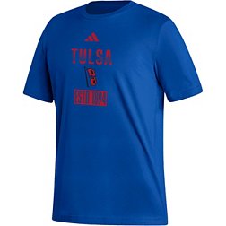 adidas Men's Tulsa Golden Hurricane Blue Amplifier T-Shirt