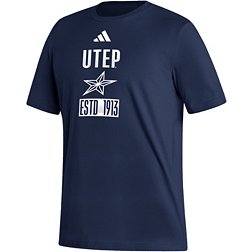adidas Men's UTEP Miners Navy Amplifier T-Shirt