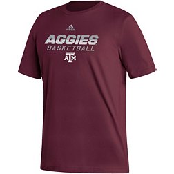 adidas Men's Texas A&M Aggies Maroon Basketball  Fresh T-Shirt