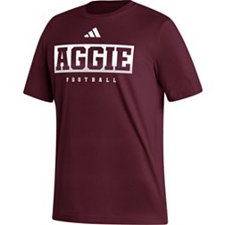 adidas Men's Texas A&M Aggies Maroon Football T-Shirt