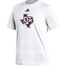 adidas Men's Texas A&M Aggies White Logo T-Shirt