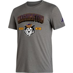 adidas Men's Washington Huskies Grey Mascot T-Shirt