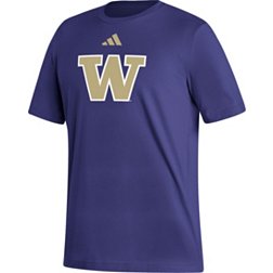 adidas Men's Washington Huskies Purple Logo T-Shirt