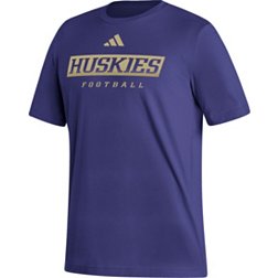 adidas Men's Washington Huskies Purple Football T-Shirt