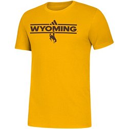 adidas Men's Wyoming Cowboys Gold Amplifier T-Shirt