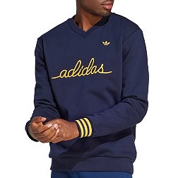 adidas Men's V-Neck Embroidered Sweatshirt